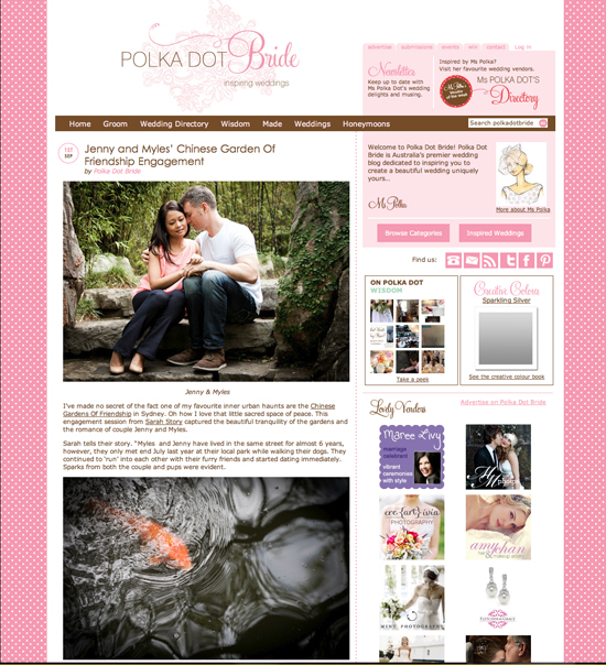 Published on Polka Dot Bride | Engagement Photography, Sydney